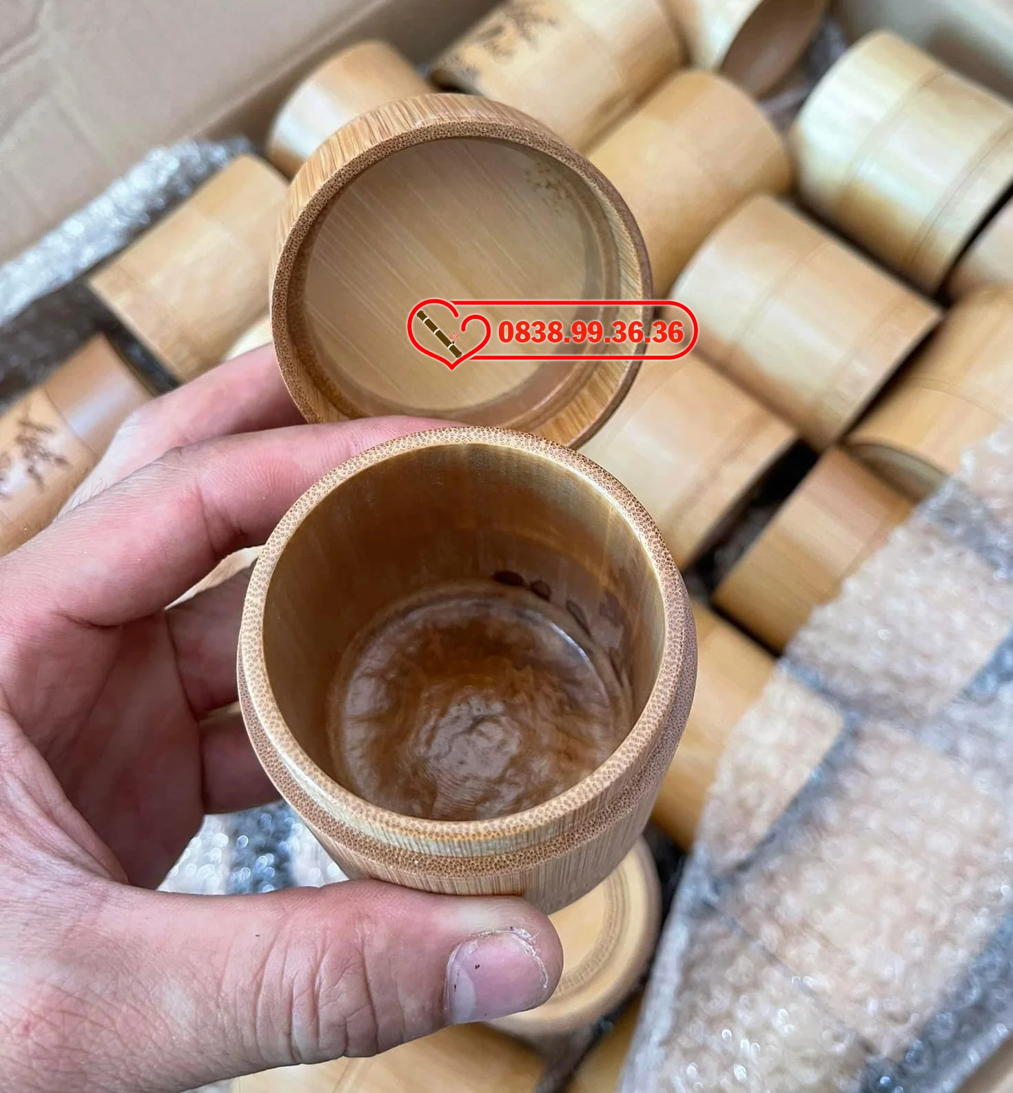 hộp đựng thuốc lào bằng gỗ - phụ kiện gỗ bền đẹp dùng lâu dài