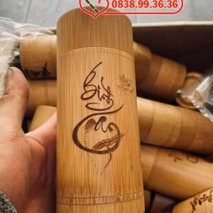 Hộp Tre Đựng thuốc lào Chè Cỡ Lớn 8cm x 15cm