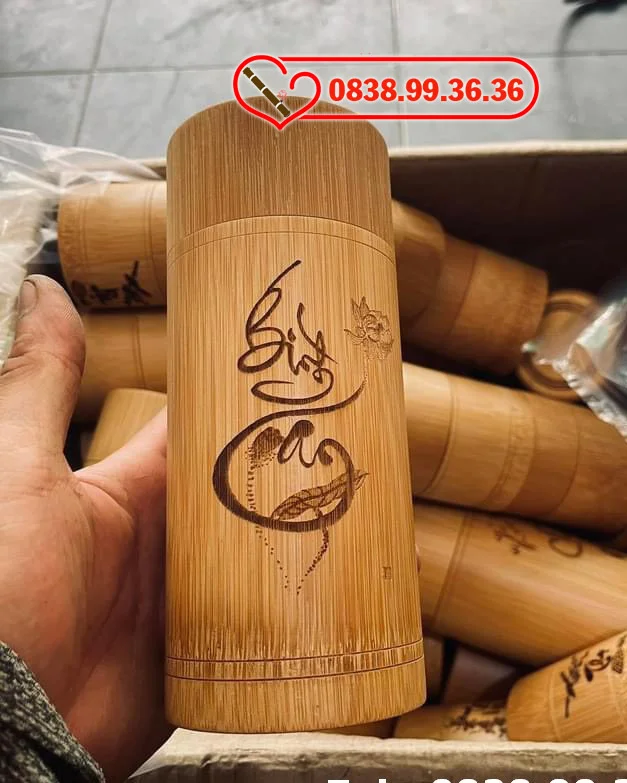 Hộp Tre Đựng t.lao Chè Cỡ Lớn 8cm x 15cm