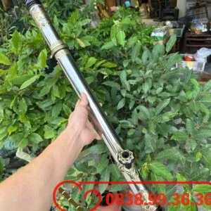 Điếu Cày Inox Dài 80cm Trơn Đẹp Bọc Hoa Văn Đồng
