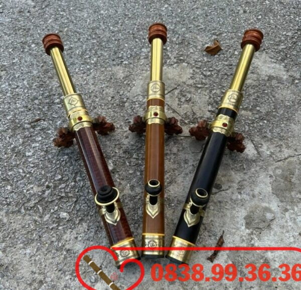 Điếu Cày Rút Trúc Có Chân 45cm Chống tràn, Chống Đổ Nước - Tặng Bao Da