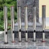 Điếu Cày Rút Giấu Nõ Inox 304 33cm Chống Tràn, Chống Đổ Nước Tặng Kèm Bao Da Cao Cấp