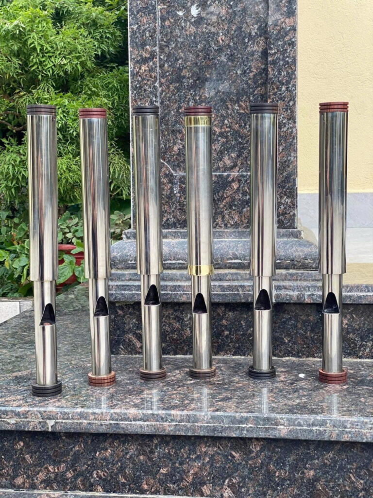 Điếu Cày Rút Giấu Nõ Inox 304 Chống Tràn, Chống Đổ Nước Tặng Kèm Bao Da Cao Cấp