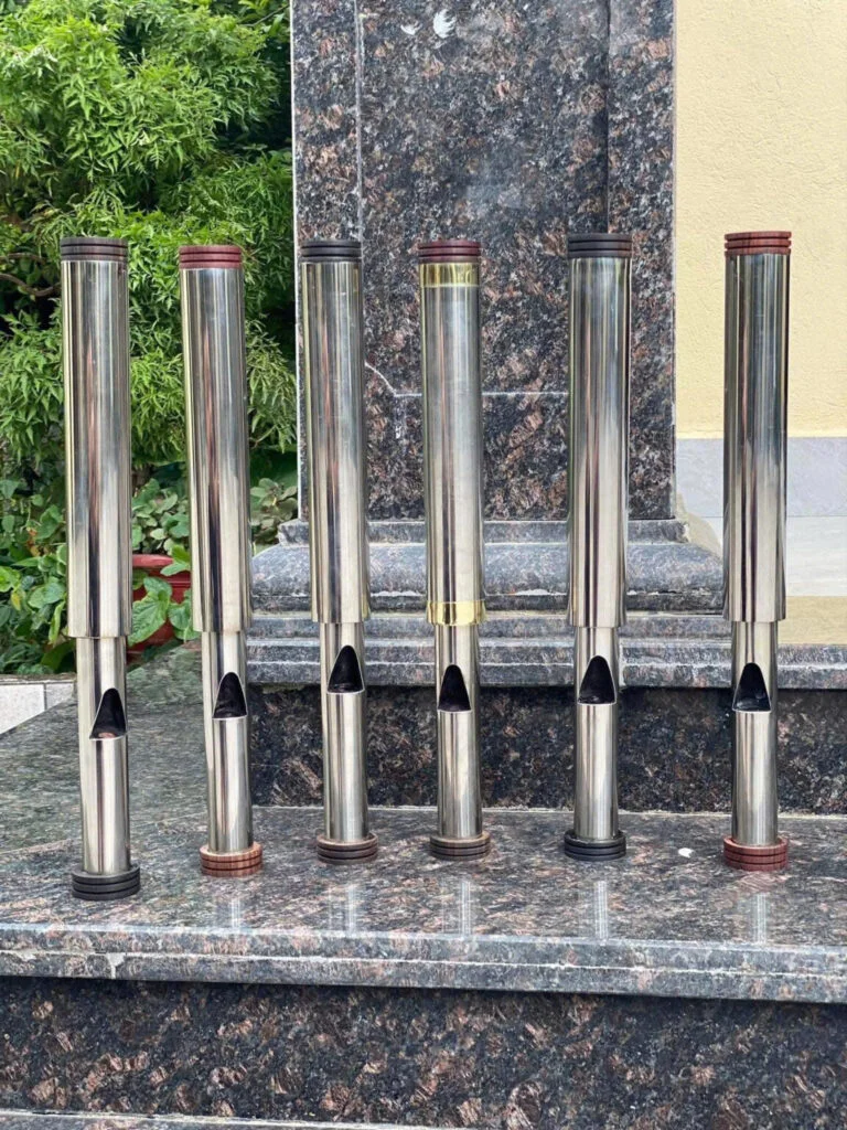 Điếu Cày Rút Giấu Nõ Inox 304 Chống Tràn, Chống Đổ Nước Tặng Kèm Bao Da Cao Cấp